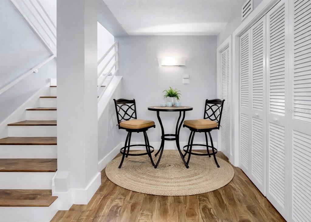 6504 Surfside Boulevard, Unit 4 Apollo Beach, FL 33572 - Photo 10 of 41 a workspace room with furniture and wooden floor