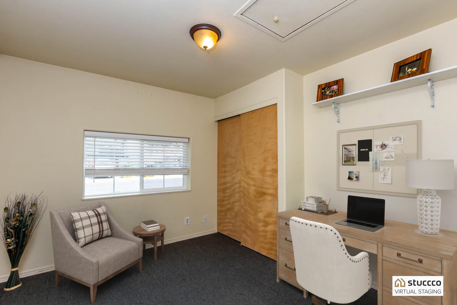 2209 Northeast Wells Acres Road Bend, OR 97701 - Photo 17 of 27 Has window, closet, heat. Photo is virtually staged.