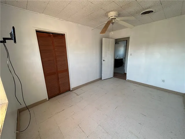 a view of a room with an entryway