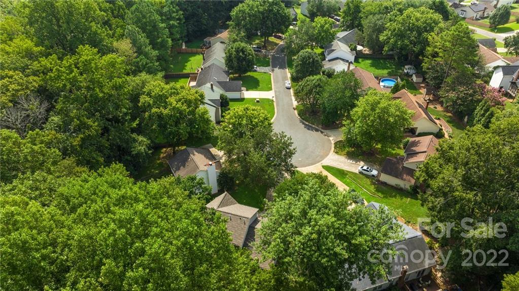 6401 Mounting Rock Road Charlotte, NC 28217 - Photo 35 of 35 an aerial view of residential house with outdoor space and trees all around