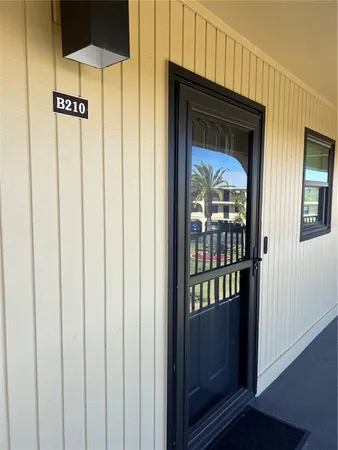 a view of front door