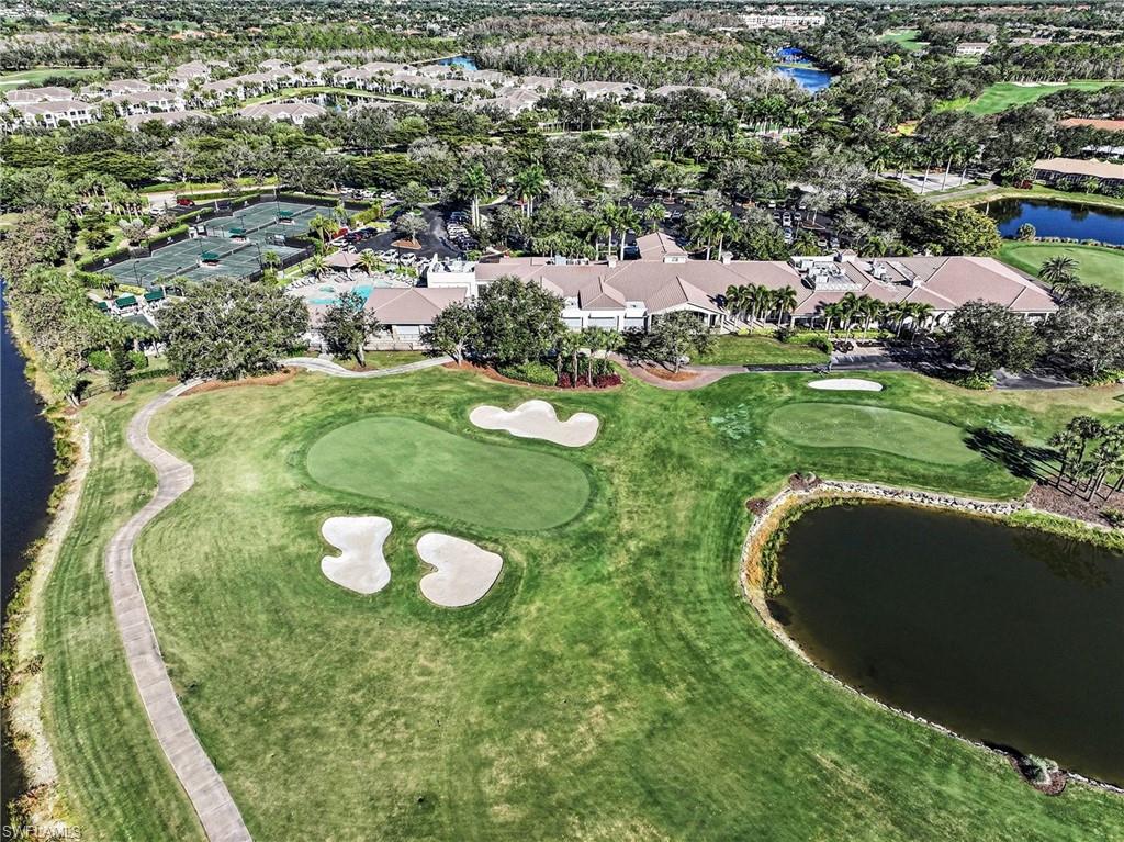 9341 Spring Run Boulevard, Unit 3108 Estero, FL 34135 - Photo 26 of 30 Aerial view of property and surrounding golf course