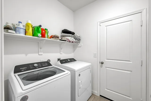 a workspace with furniture and a window