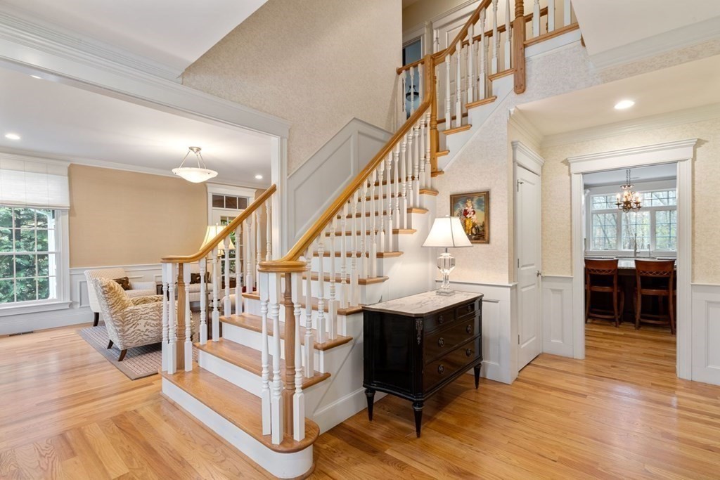 81 Pine Street Dover, MA 02030 - Photo 6 of 40 a view of entryway and hall with wooden floor