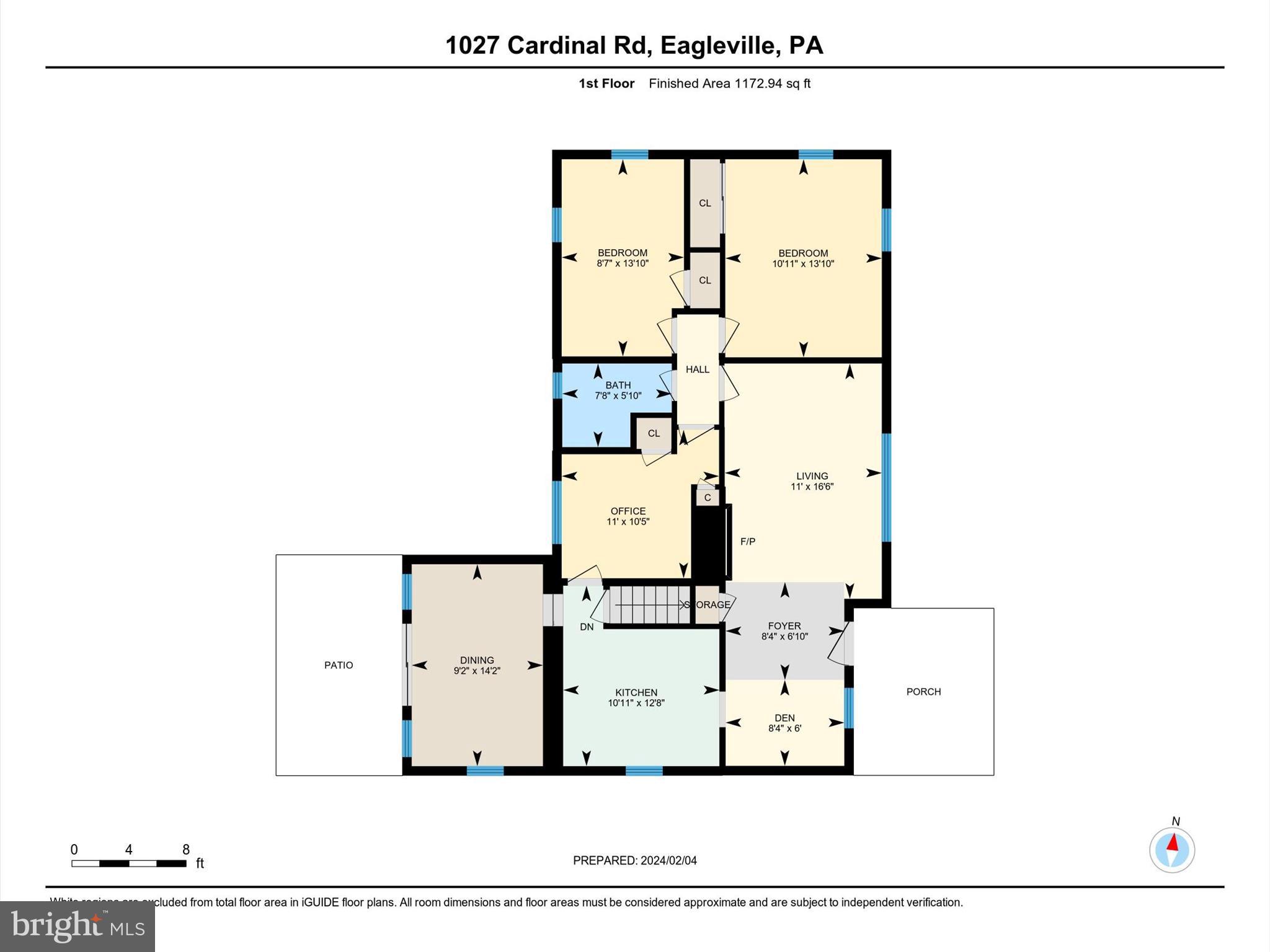 1027 Cardinal Road Audubon, PA 19403 - Photo 28 of 29 1st Floor Floor Plan