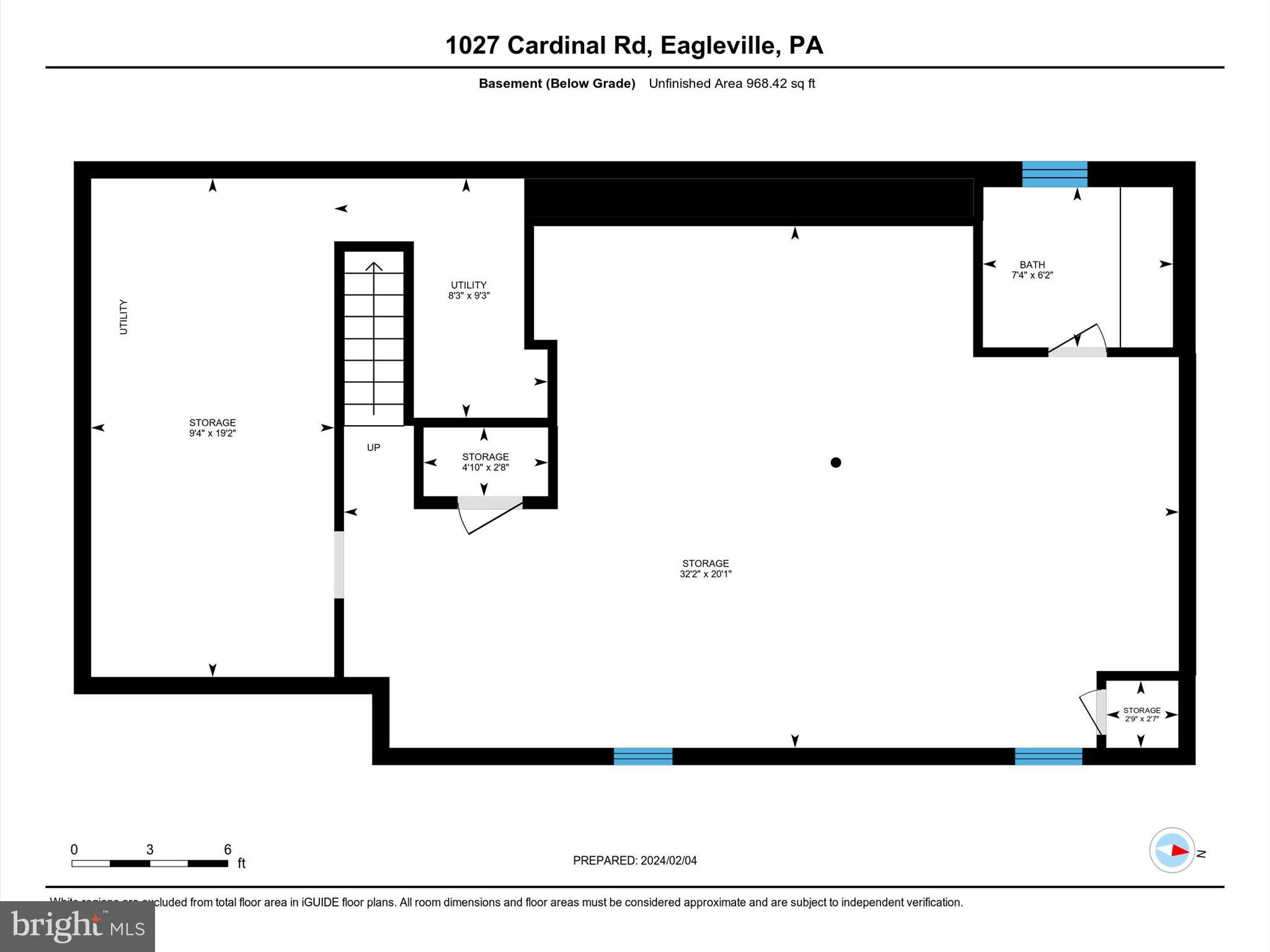1027 Cardinal Road Audubon, PA 19403 - Photo 29 of 29 Basement Floor Plan