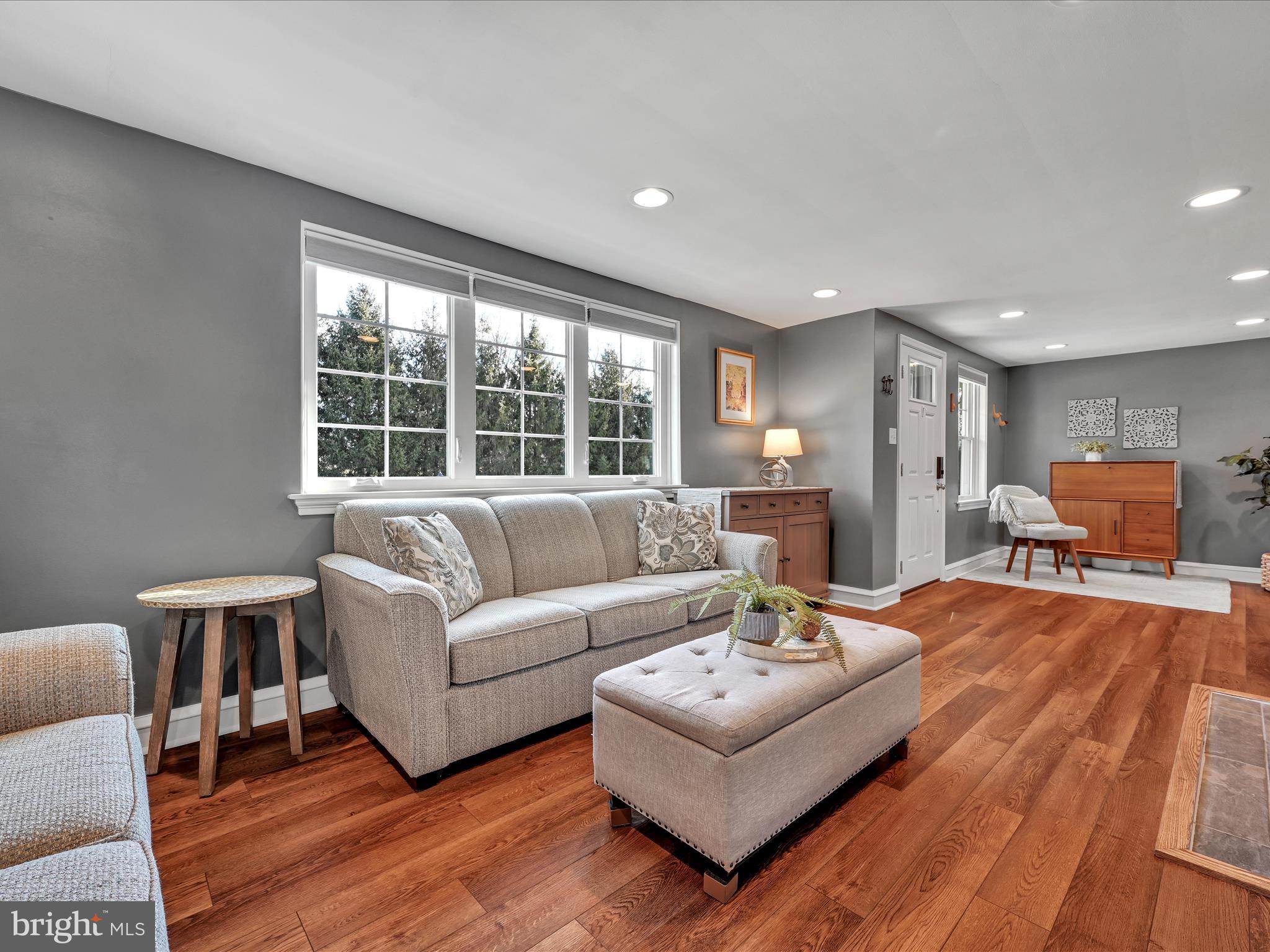1027 Cardinal Road Audubon, PA 19403 - Photo 5 of 29 Living Room with Luxury Vinyl Plank Flooring