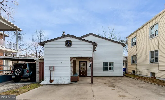 a front view of a house