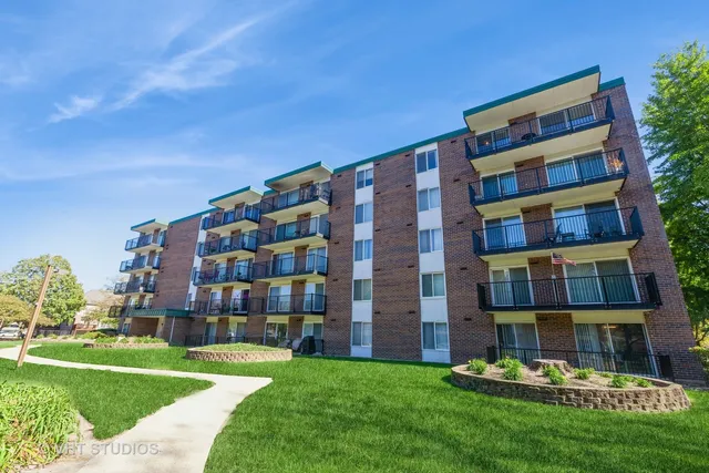 a front view of a building