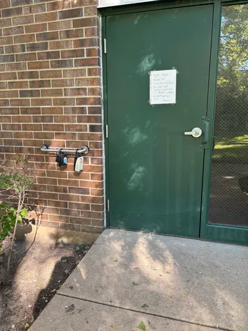 a view of a brick wall