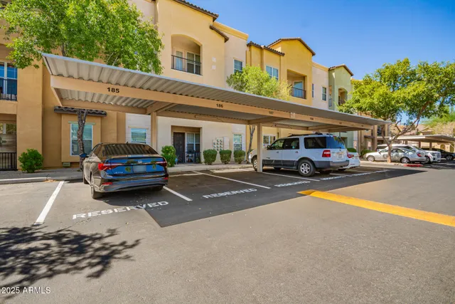 a building with trees in front of it