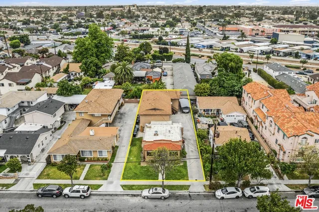 an aerial view of residential building