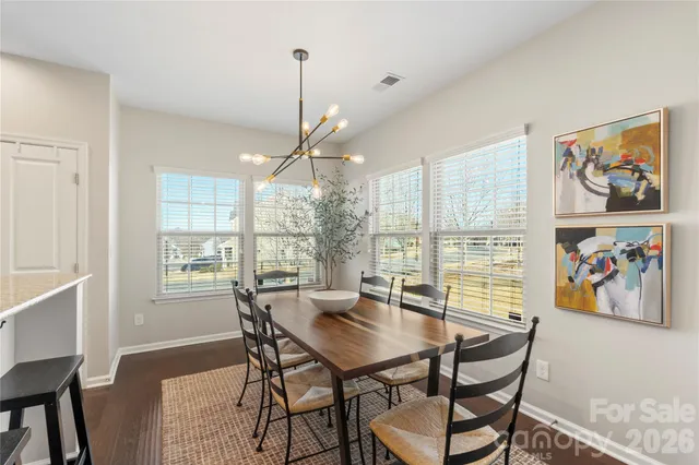 a view of a dining room and livingroom