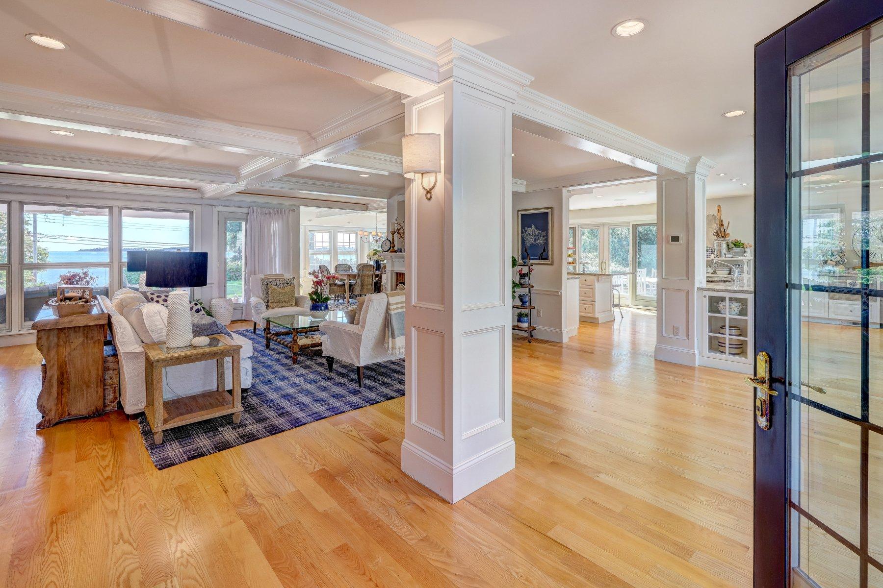 646 South Orleans Road Orleans, MA 02653 - Photo 11 of 43 a living room with furniture and a table with wooden floor