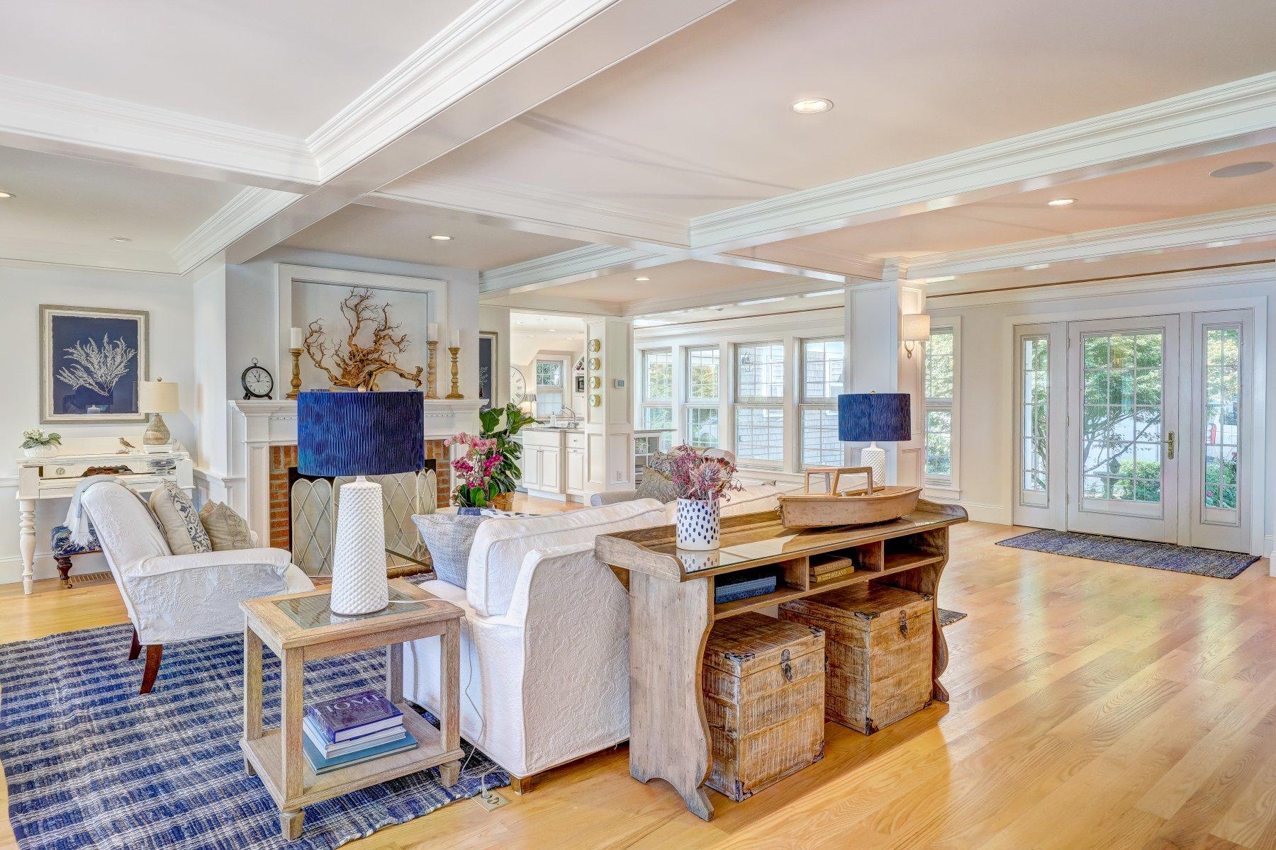 646 South Orleans Road Orleans, MA 02653 - Photo 13 of 43 a view of a dining room with furniture window and wooden floor