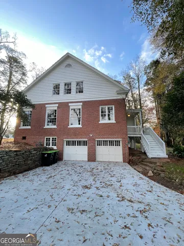 a view of a house with a porch