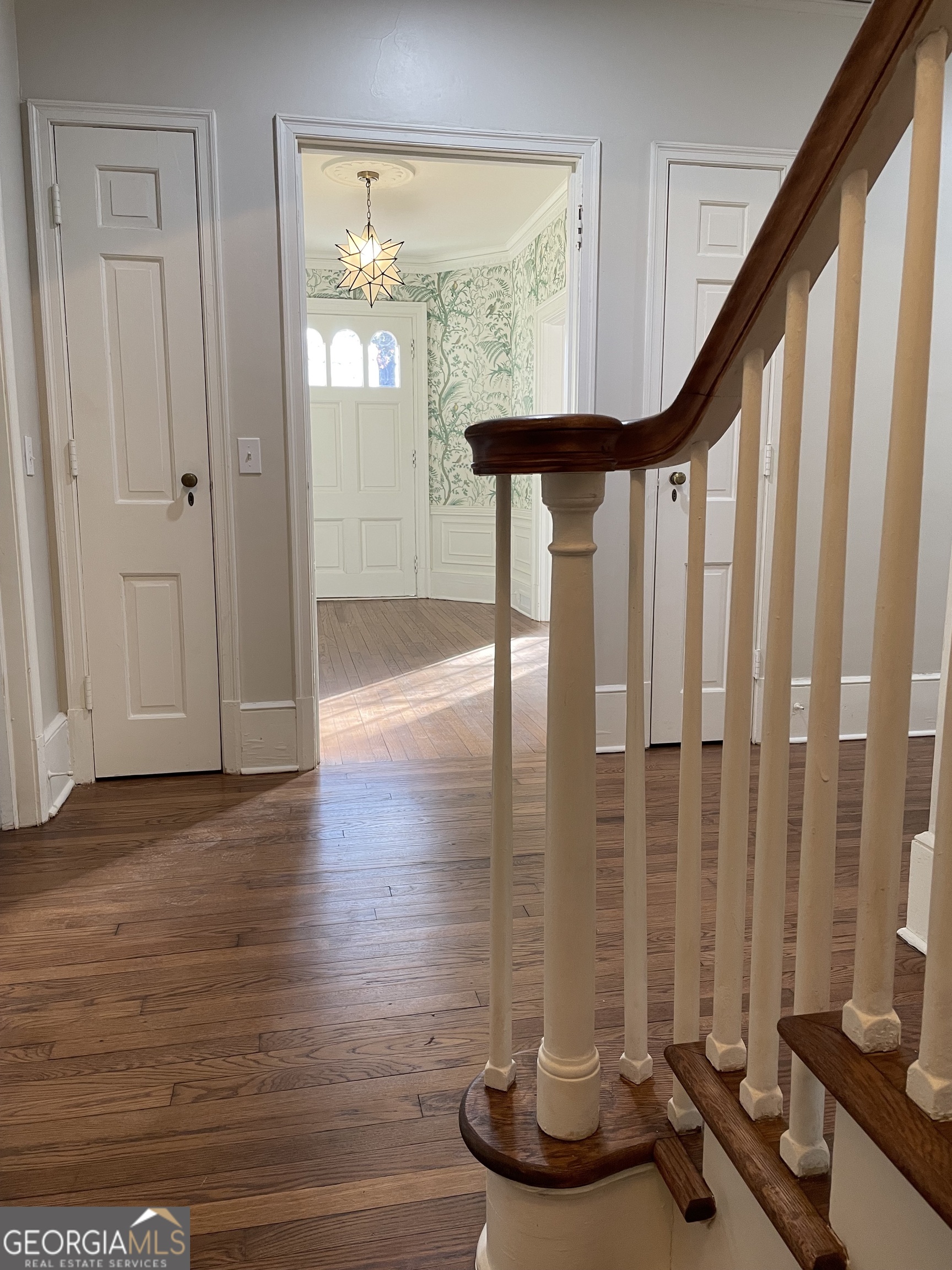 408 Thurston Avenue Thomaston, GA 30286 - Photo 10 of 51 a view of entryway and hall with wooden floor