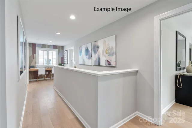 a view of a kitchen with a sink refrigerator and window
