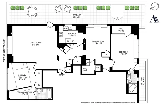 $2,500,000 | 24 Central Park South, Unit 19E | Central Park South