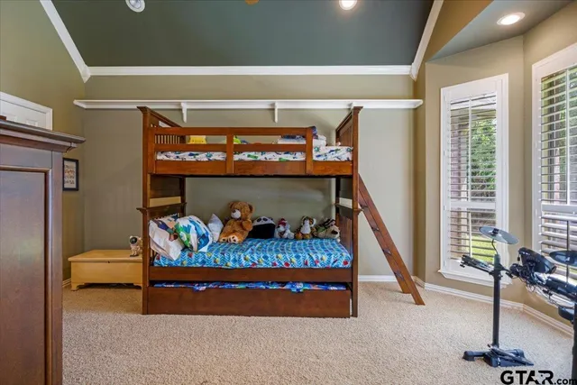 a bathroom with a sink vanity and a mirror