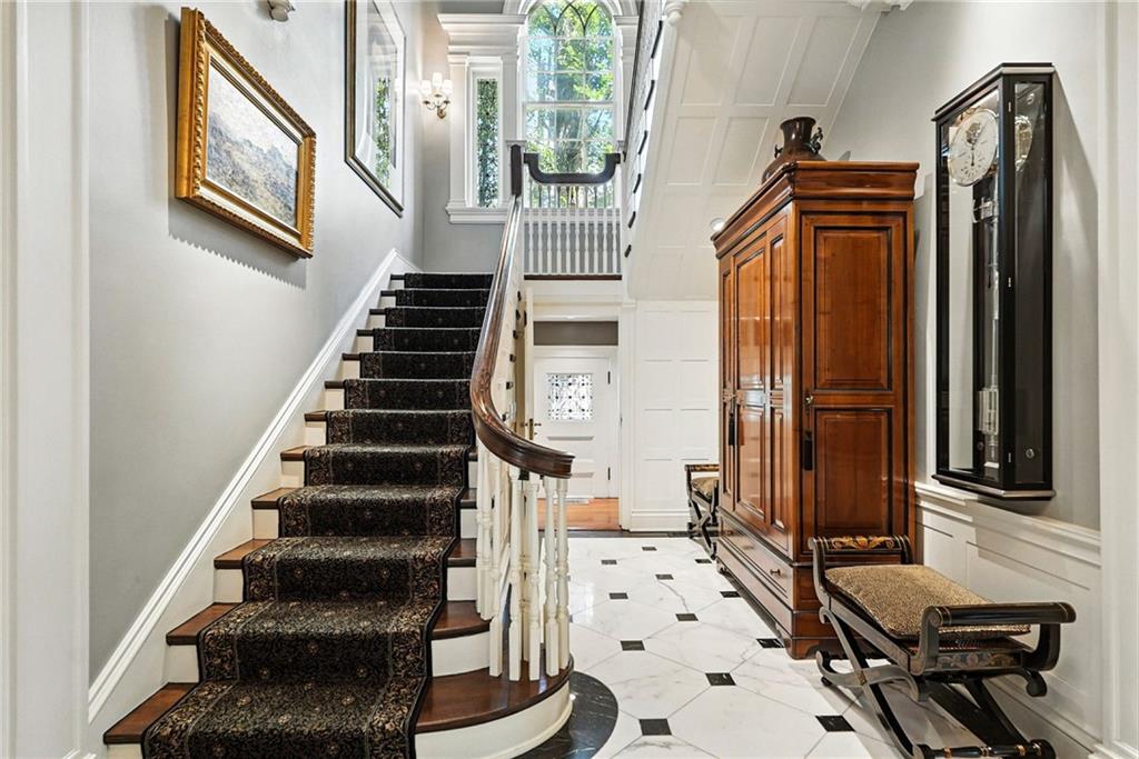 400 Devonshire Street Pittsburgh, PA 15213 - Photo 21 of 49 a view of staircase with wooden floor and windows