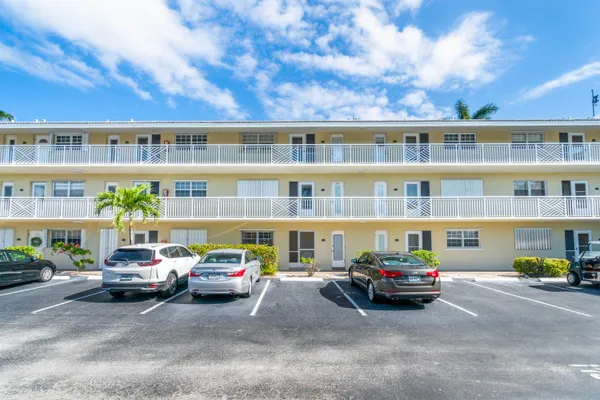 a car parked in front of a building