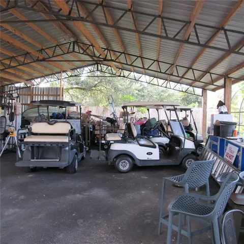 a view of a road with a houses