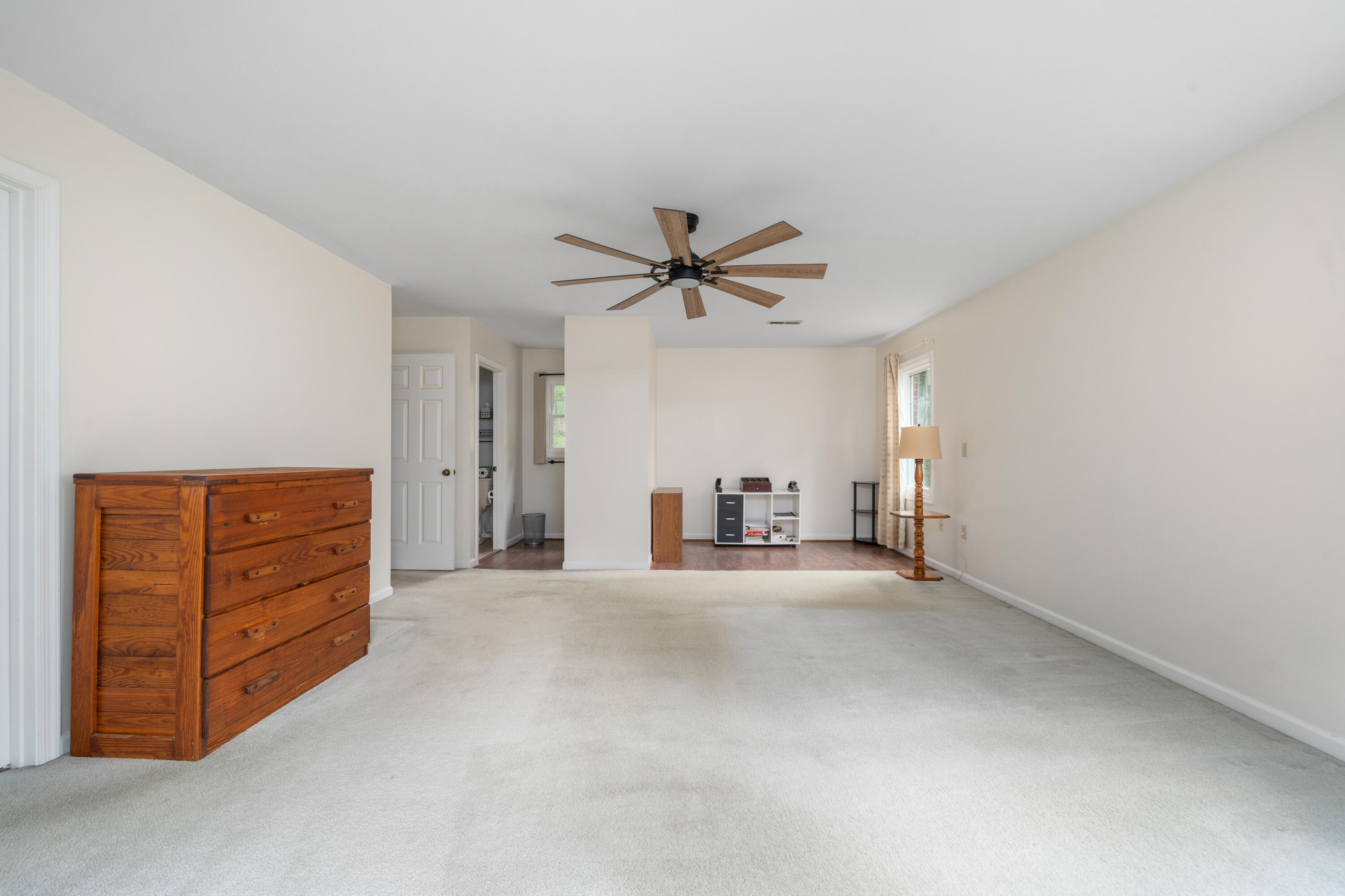 3341 Hidden Oak Road Southwest Roanoke, VA 24018 - Photo 20 of 26 an empty room with windows and ceiling fan