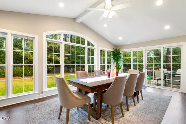 a view of a potted plant in front of a glass door