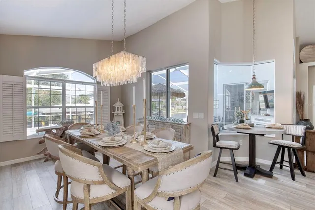 a kitchen with a stove and a microwave