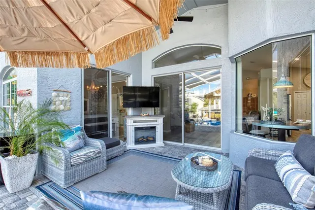 a very nice looking room with a large window