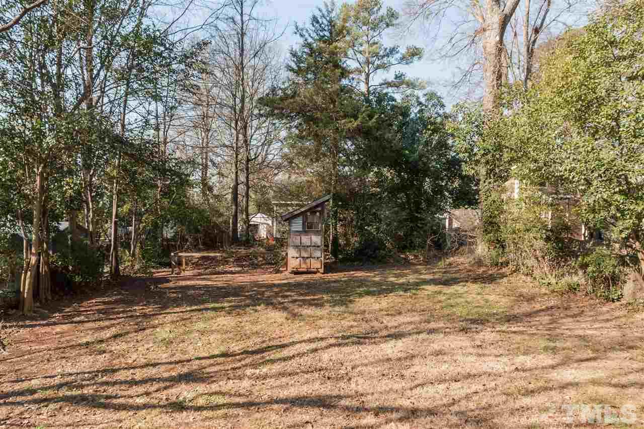 1507 Hanover Street Raleigh, NC 27608 - Photo 14 of 16 HUGE, flat lot great for pets and kids. Or, use the space for an addition.