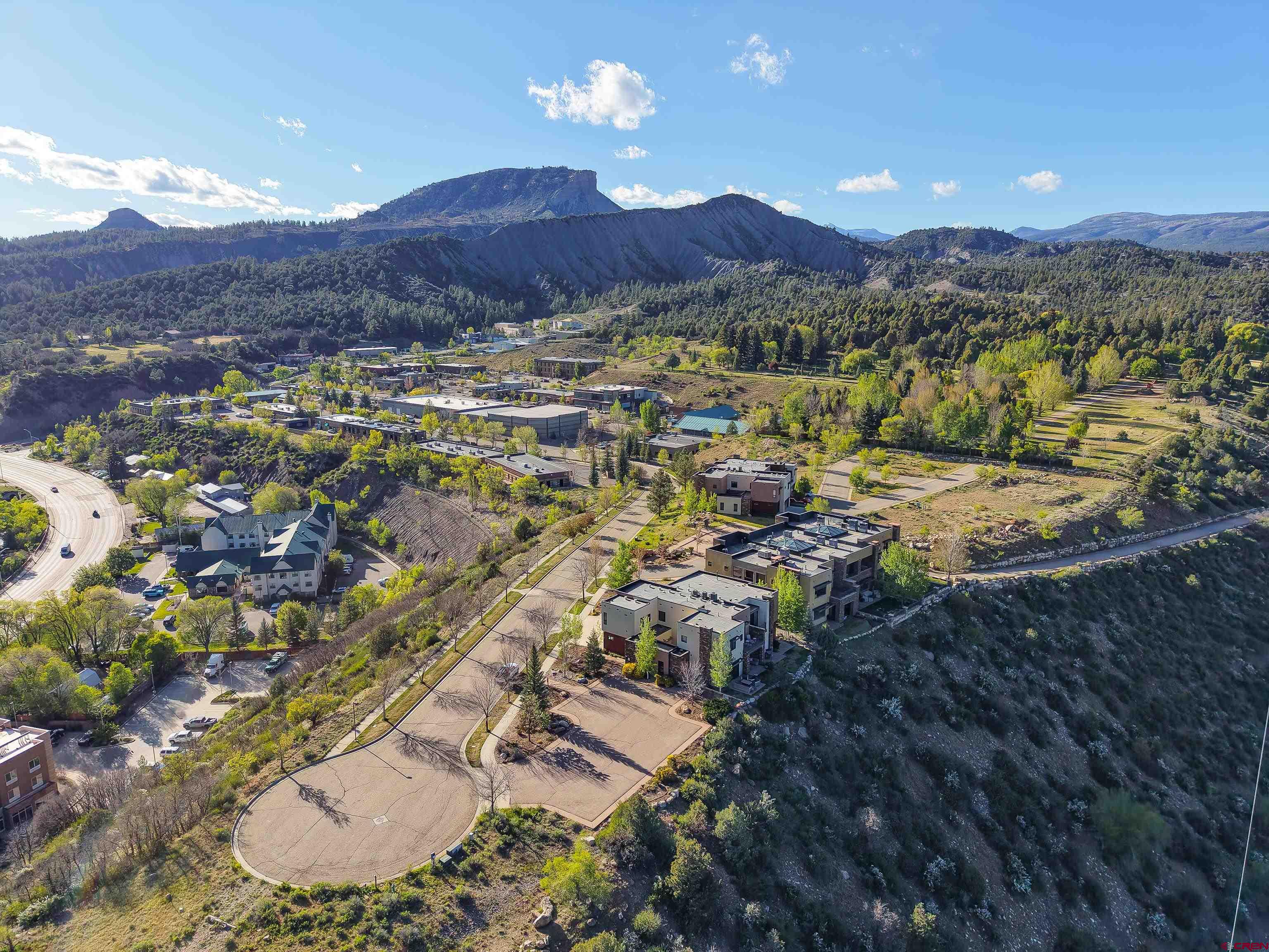 239 Rock Point Drive, Unit B Durango, CO 81301 - Photo 23 of 45 a view of a city with mountains in the background