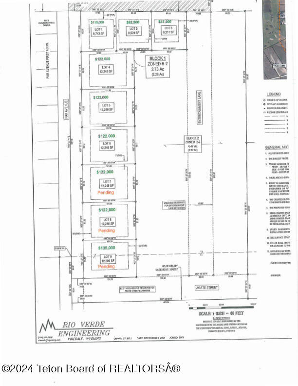 Lot 5 Par Avenue Pinedale, WY 82941 - Photo 18 of 20 Plat with prices blown up