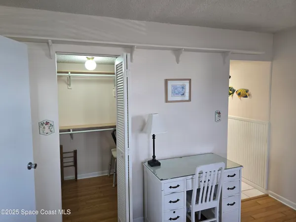 a view of hallway with livingroom
