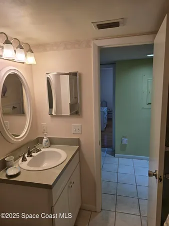 a room with a rug