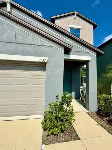 a front view of a house