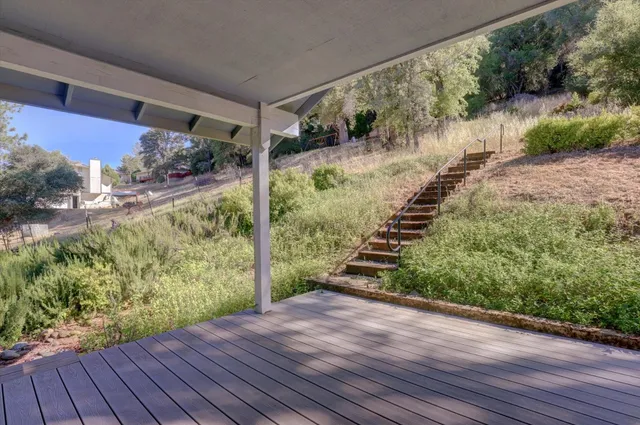 a view of outdoor space and deck