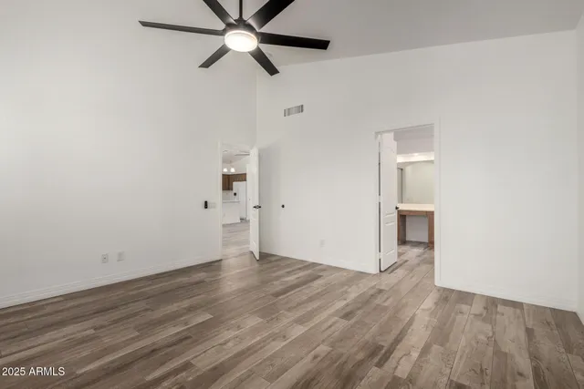 wooden floor in an empty room