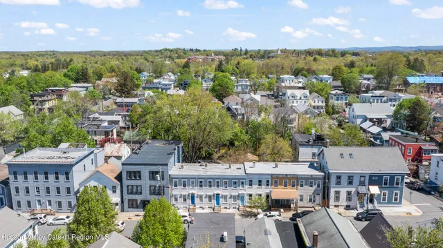a view of city and ocean