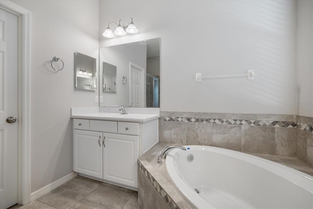 6523 Watson Road Riverview, FL 33578 - Photo 20 of 32 a bathroom with a tub sink and mirror