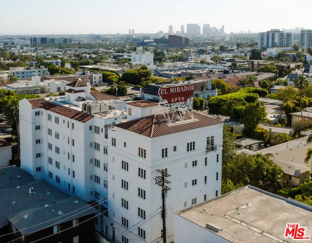 a view of a city with tall buildings