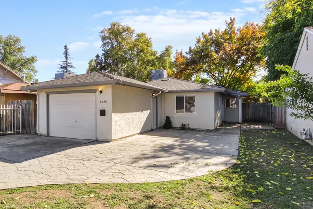 a backyard of a house