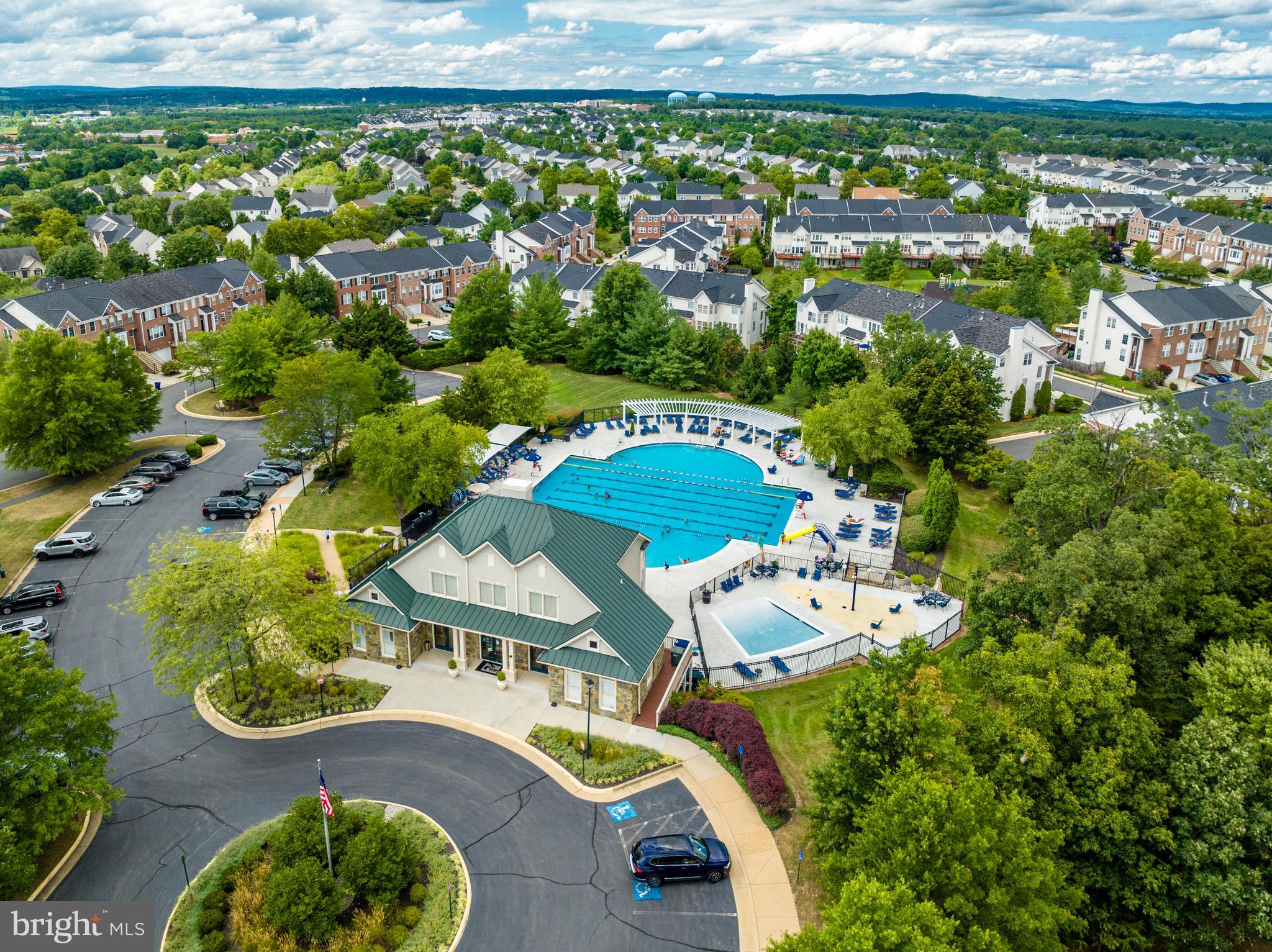 43179 Parkers Ridge Drive Leesburg, VA 20176 - Photo 107 of 108 an aerial view of a house with yard swimming pool and outdoor seating