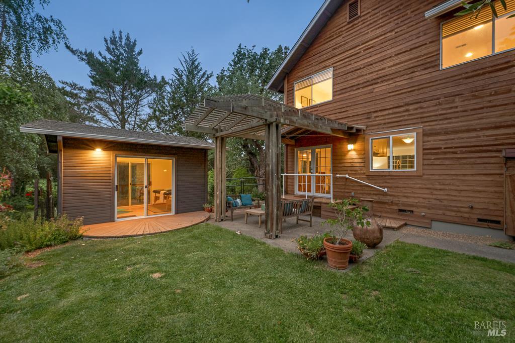 4542 Thomas Road Sebastopol, CA 95472 - Photo 60 of 60 a view of a chair and table in backyard of the house