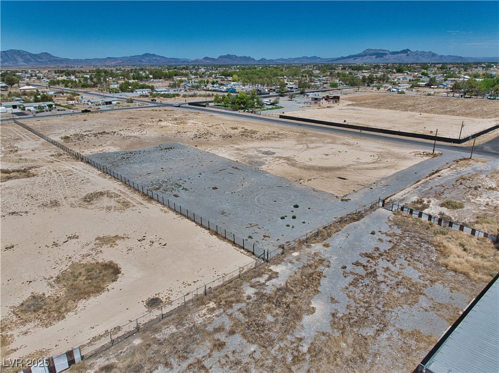 2161 East Manse Road Pahrump, NV 89048 - Photo 8 of 18 Aerial view of a mountain backdrop