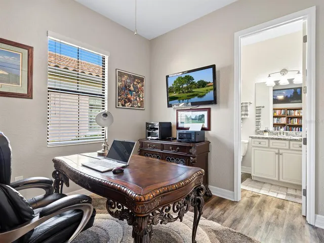 a outdoor living space with furniture