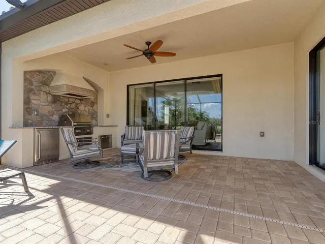 a view of a backyard with a garden and plants
