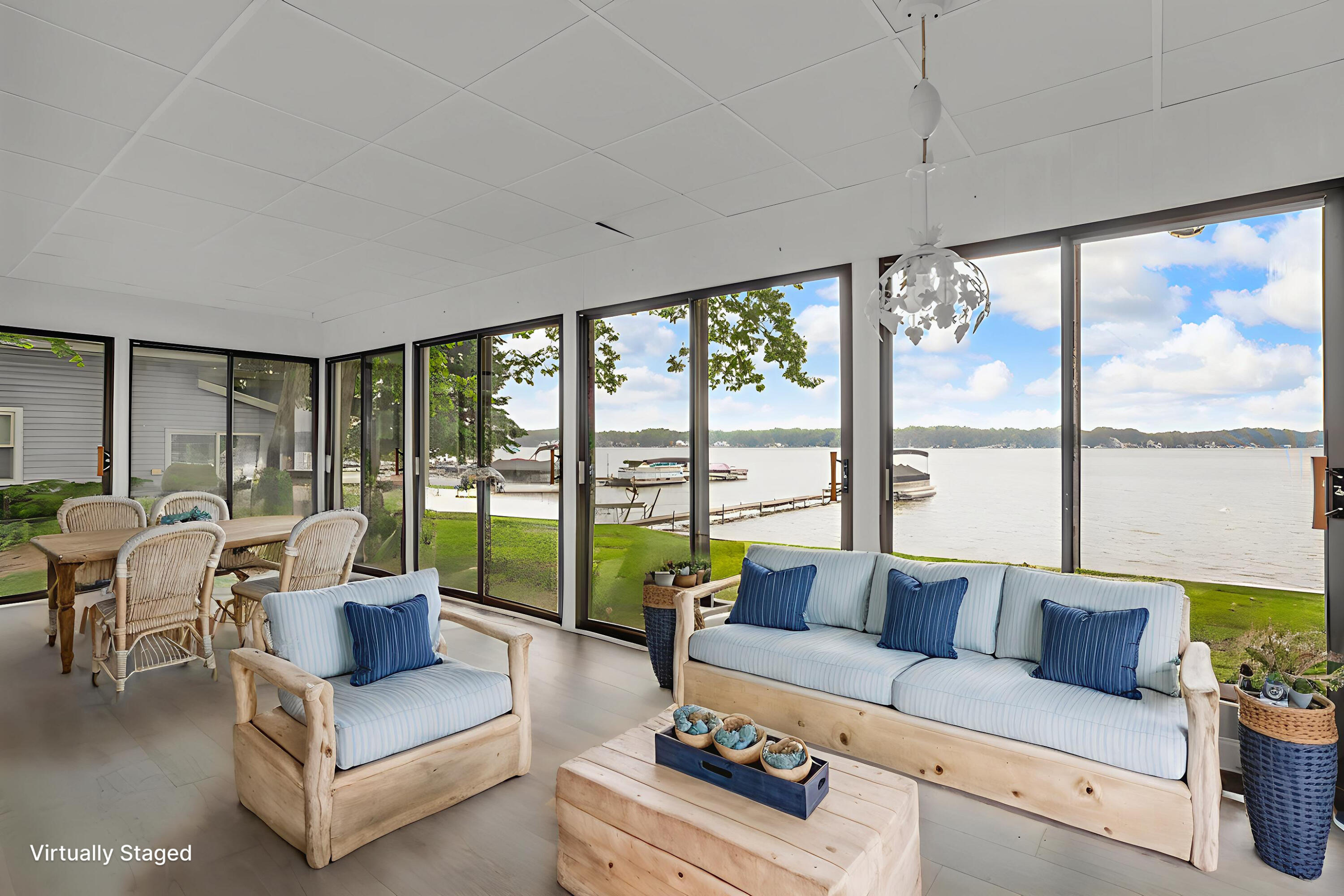 8370 Horton Beach Road Manitou Beach, MI 49253 - Photo 12 of 37 0N0A8427 - Living Room - Coastal - 3