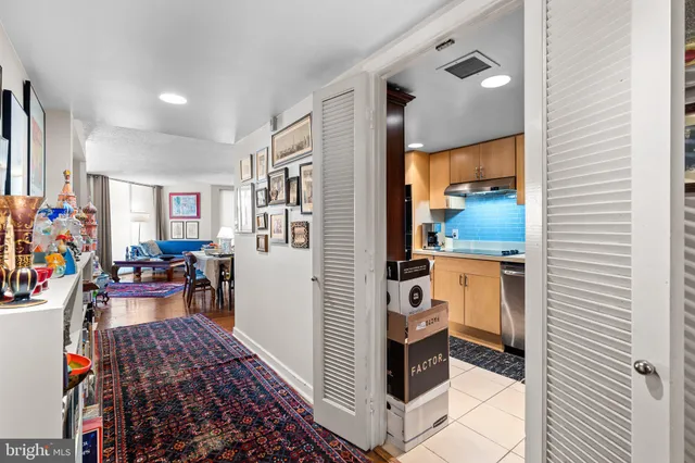a view of living room and dining room